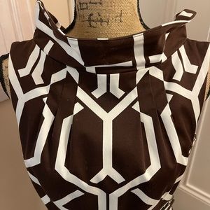 Knee length midi Hex dress with belt